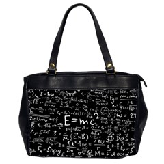 Science Albert Einstein Formula Mathematics Physics Special Relativity Oversize Office Handbag (2 Sides) by Sudhe