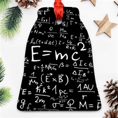 Science Albert Einstein Formula Mathematics Physics Special Relativity Ornament (bell) by Sudhe