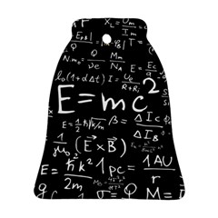 Science Albert Einstein Formula Mathematics Physics Special Relativity Bell Ornament (two Sides) by Sudhe