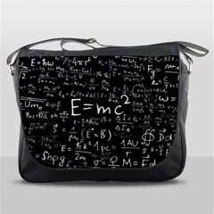 Science Albert Einstein Formula Mathematics Physics Special Relativity Messenger Bag by Sudhe