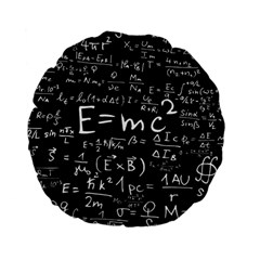 Science Albert Einstein Formula Mathematics Physics Special Relativity Standard 15  Premium Flano Round Cushions by Sudhe