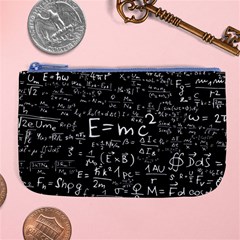 Science Albert Einstein Formula Mathematics Physics Special Relativity Large Coin Purse by Sudhe