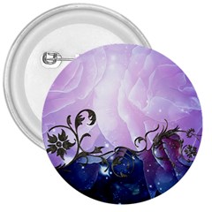 Elegant Floral Design 3  Buttons by FantasyWorld7