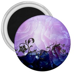 Elegant Floral Design 3  Magnets by FantasyWorld7