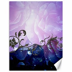 Elegant Floral Design Canvas 18  X 24  by FantasyWorld7