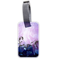 Elegant Floral Design Luggage Tag (two Sides) by FantasyWorld7