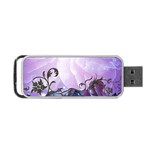 Elegant Floral Design Portable USB Flash (One Side) Front