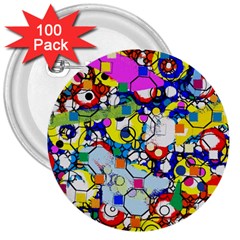 Dots 6 3  Buttons (100 Pack) 