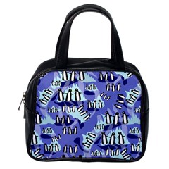 Penguins Pattern Classic Handbag (one Side) by bloomingvinedesign