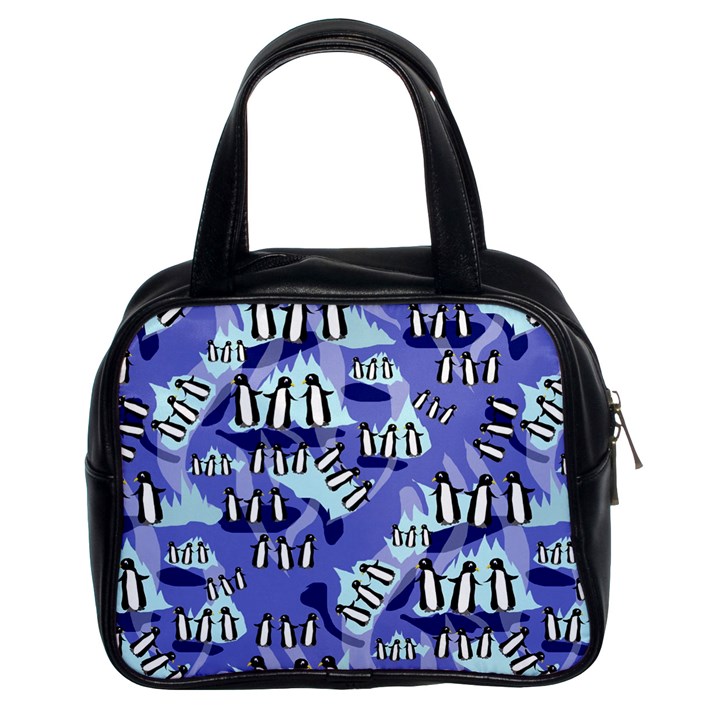 Penguins Pattern Classic Handbag (Two Sides)