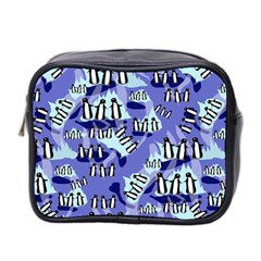 Penguins Pattern Mini Toiletries Bag (two Sides) by bloomingvinedesign