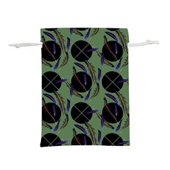 Feathers Pattern Lightweight Drawstring Pouch (l)