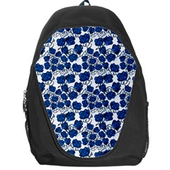 Blue Roses Backpack Bag by bloomingvinedesign