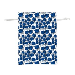 Blue Roses Lightweight Drawstring Pouch (l)