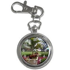 Columbus Commons In Late May  Key Chain Watches by Riverwoman