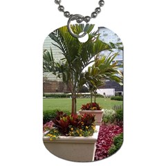 Columbus Commons In Late May  Dog Tag (one Side) by Riverwoman