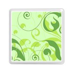 Floral Decoration Flowers Design Memory Card Reader (Square) Front