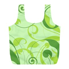 Floral Decoration Flowers Design Full Print Recycle Bag (l) by Wegoenart