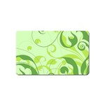 Floral Decoration Flowers Design Magnet (Name Card) Front