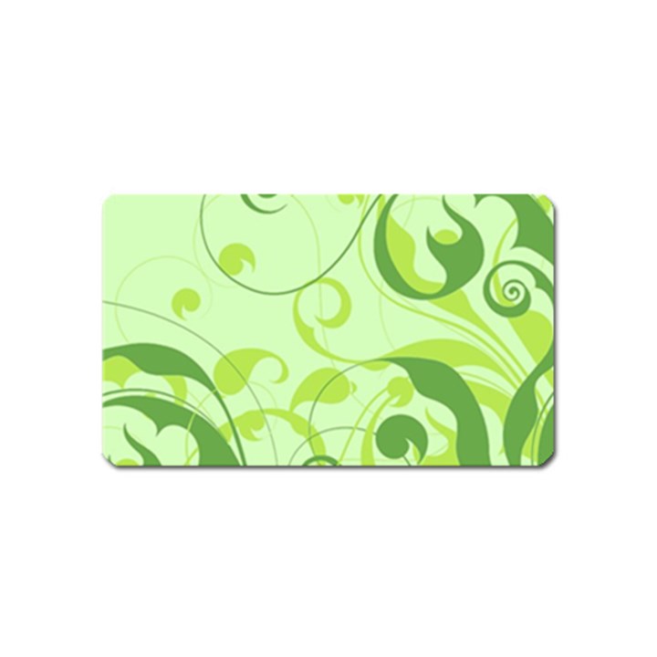 Floral Decoration Flowers Design Magnet (Name Card)