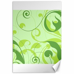 Floral Decoration Flowers Design Canvas 12  X 18  by Wegoenart