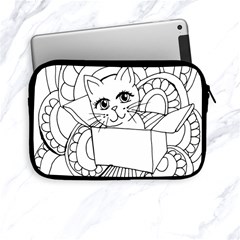 Cute Cat Coloring Page Design Apple Ipad Mini Zipper Cases by Wegoenart