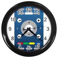 Remote Control Receiver Vcr Control Wall Clock (black) by Wegoenart