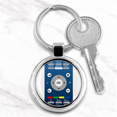 Remote Control Receiver Vcr Control Key Chain (round) by Wegoenart