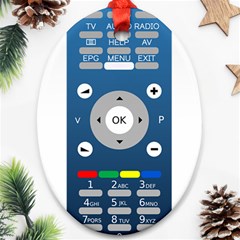 Remote Control Receiver Vcr Control Oval Ornament (two Sides) by Wegoenart