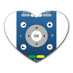 Remote Control Receiver Vcr Control Heart Mousepads by Wegoenart