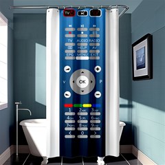 Remote Control Receiver Vcr Control Shower Curtain 36  X 72  (stall)  by Wegoenart