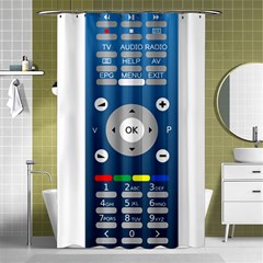 Remote Control Receiver Vcr Control Shower Curtain 48  X 72  (small)  by Wegoenart