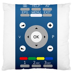 Remote Control Receiver Vcr Control Large Flano Cushion Case (two Sides) by Wegoenart