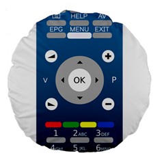 Remote Control Receiver Vcr Control Large 18  Premium Flano Round Cushions by Wegoenart