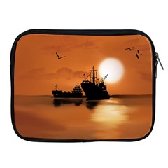 Digital Art Artwork Ship Boats Sea Apple Ipad 2/3/4 Zipper Cases by Wegoenart