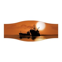 Digital Art Artwork Ship Boats Sea Stretchable Headband by Wegoenart