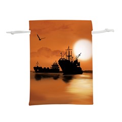 Digital Art Artwork Ship Boats Sea Lightweight Drawstring Pouch (s)