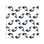 Moody Mermaids Small Satin Scarf (Square) Front