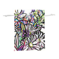 Mixed Flowers Lightweight Drawstring Pouch (l) by bloomingvinedesign