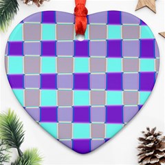 Thepurplesquare Heart Ornament (two Sides) by designsbyamerianna