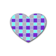 Thepurplesquare Rubber Coaster (heart)  by designsbyamerianna