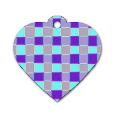 Thepurplesquare Dog Tag Heart (one Side) by designsbyamerianna