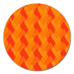 Velma Inspired Magnet 5  (round) by designsbyamerianna