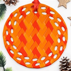 Velma Inspired Round Filigree Ornament (two Sides)