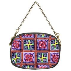 Shapes In Squares Pattern                       Chain Purse (two Sides) by LalyLauraFLM