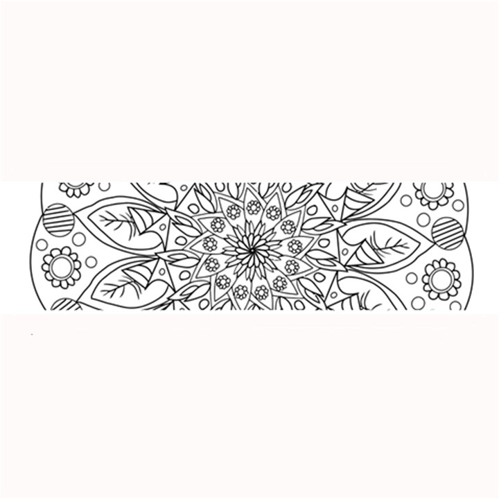 Flowers Mandala Hand Drawing Large Bar Mats