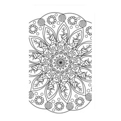 Flowers Mandala Hand Drawing Memory Card Reader (rectangular) by Wegoenart