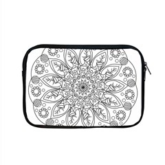 Flowers Mandala Hand Drawing Apple Macbook Pro 15  Zipper Case by Wegoenart