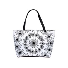 Flowers Mandala Hand Drawing Classic Shoulder Handbag