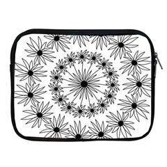 Flowers Mandala Hand Drawing Apple Ipad 2/3/4 Zipper Cases by Wegoenart